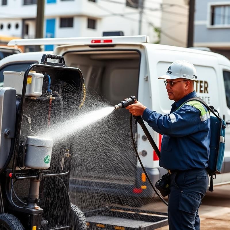 Operador de máquina de hidrojateamento